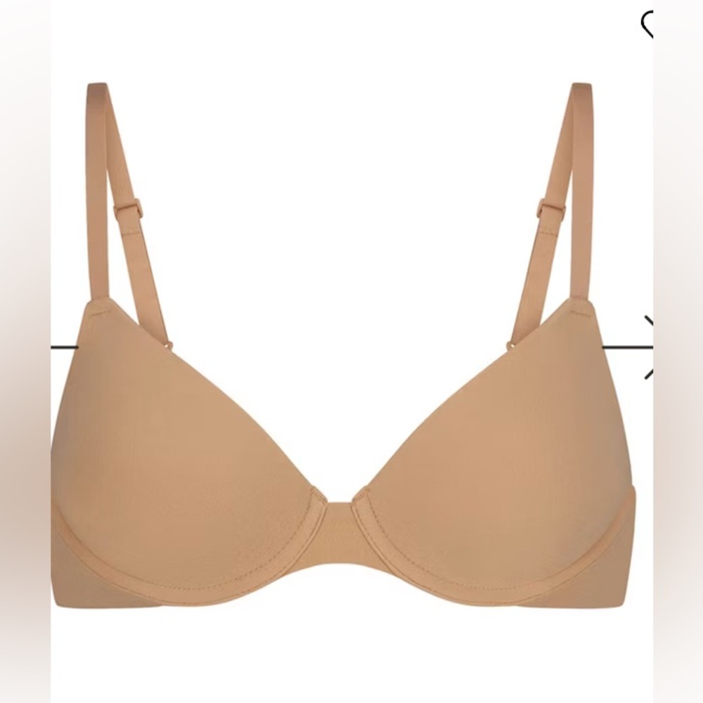 SKIMS FITS EVERYBODY T SHIRT BRA-CLAY 34C BNWT